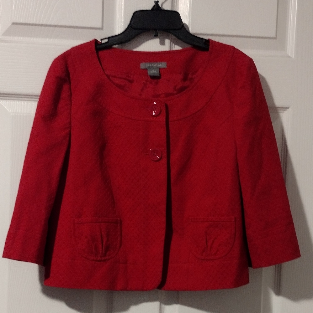 Ann Taylor fuchsia blazer size 10 - Picture 1 of 3